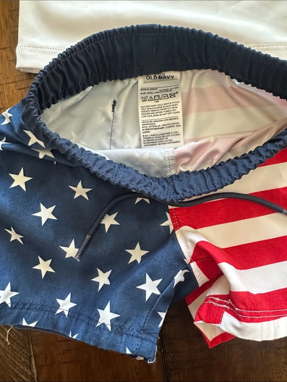 Old Navy Navy, White & Red Shark Raglan Pajama Set